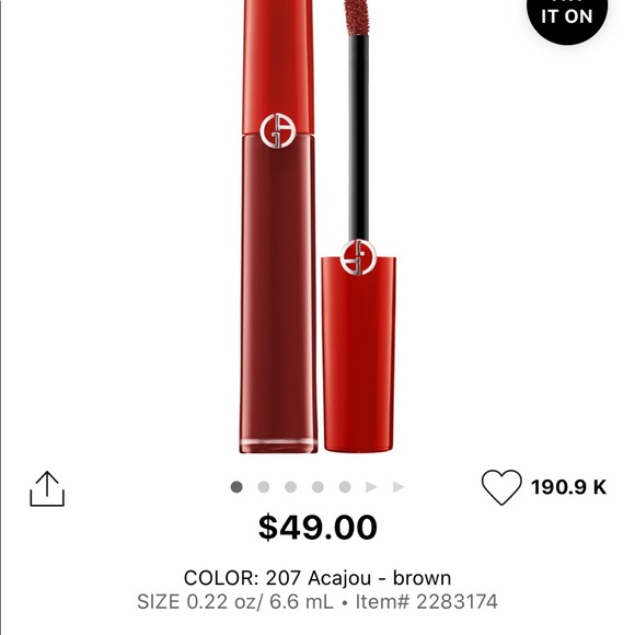 Brand New Giorgio Armani Lip Maestro - acajou 207 - Picture 4 of 4